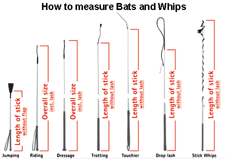 How to measure bats and whips