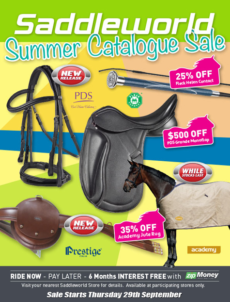 Saddleworld Summer Catalogue Sale